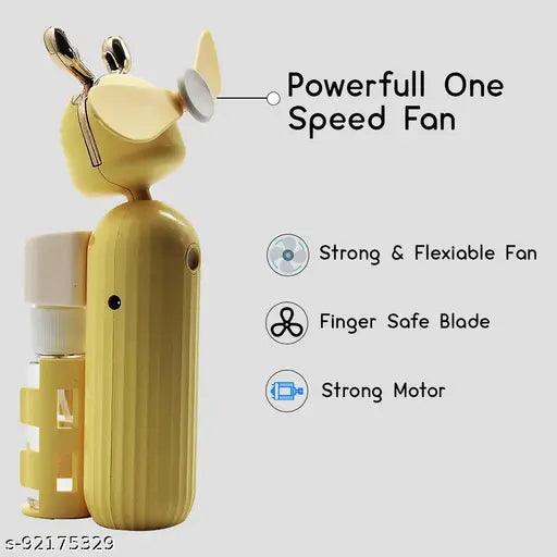 Portable 2 in 1 Water Spray Mist Fan Electric USB Rechargeable