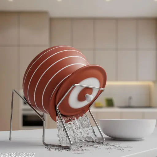 Stainless Steel Rice Pot Drainer Stand | Pack of 2 | Kitchen Strainer for Fruits, Beans & Noodles