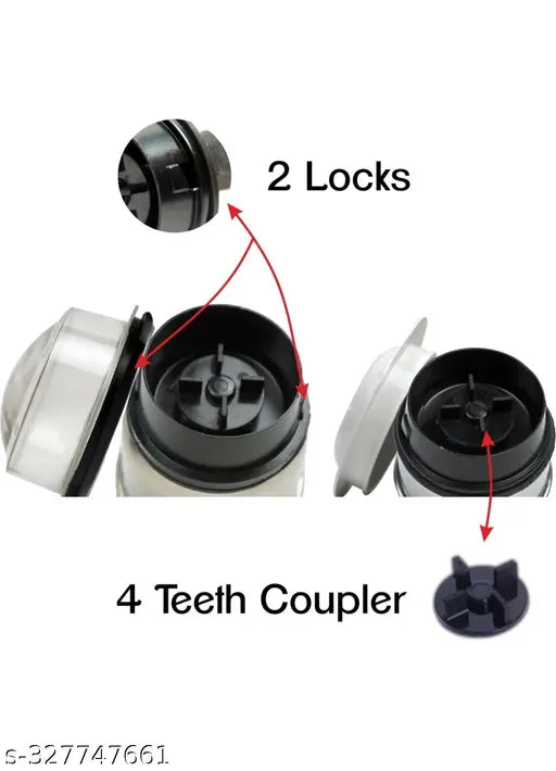Combo Chutney Jar Mixer Jar (1000ml 1500ml 500ml) Fit on 2 Lock & 4 Teeth Coupler Mixer Juicer Jar ,mixi jar