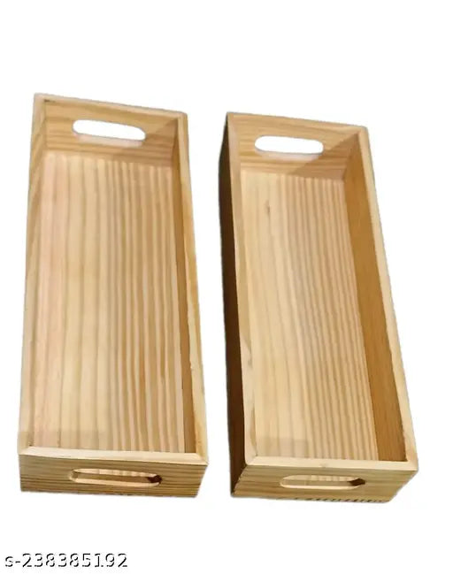 Wooden serving tray serving tray set of 2pcs