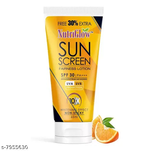NutriGlow Sunscreen Fairness Lotion SPF 30 PA+++, 65ml