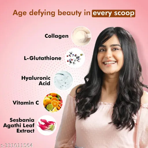 Let It Glow Collagen Hyaluronic , L-Glutathione, Vitamin C & Sesbania Agati Extract For men & women – 200g - Springkart 