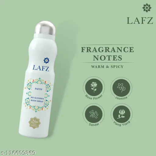 LAFZ Faith No Alcohol Long Lasting Body Spray Deodorant for Women 150 ml