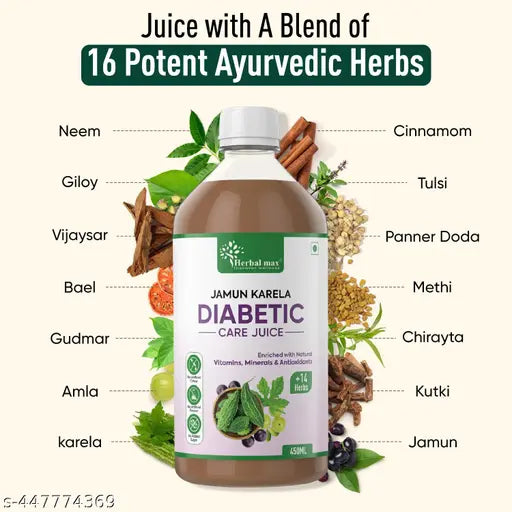 Diabetic Care Juice for Lowering Cholesterol & Managing Sugar Levels – 450 ml - Springkart 