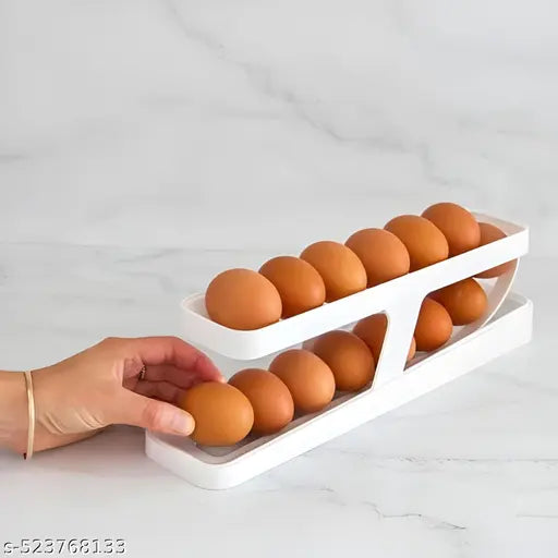 2 Tier Rolling Eggs Holder/Dispenser For 12-14 Eggs