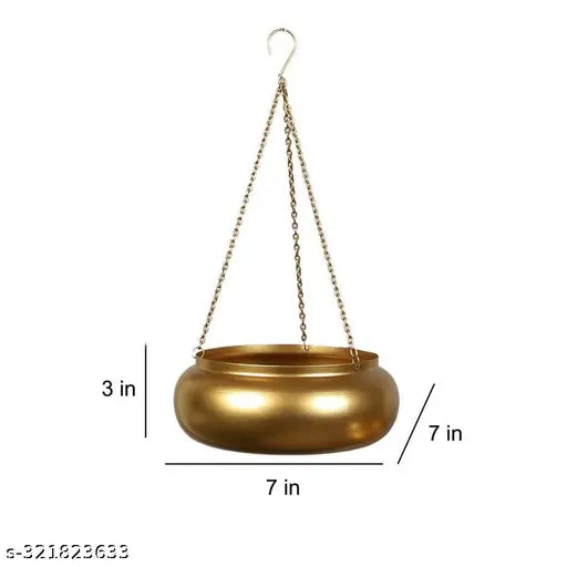 Metal Planter Heavy Duty Metal Indoor and Outdoor Planter for Home Decor | Vertical Garden Hanging Decor