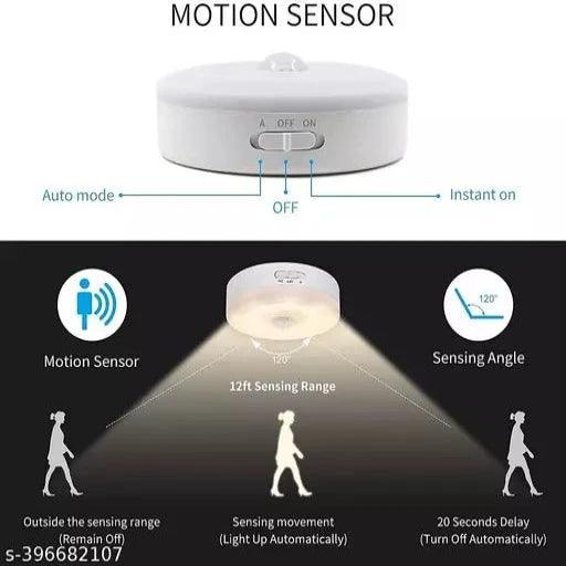 Motion Sensor Light for Home (Pack of 2) with USB Charging Wireless Self Adhesive - Springkart 