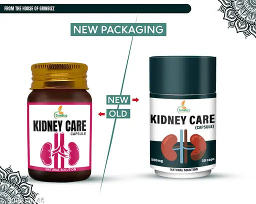 Kidney Care Capsule||Kidney Clean|Flush Toxins & Stones|Manage Creatinine Level|Bladder Cleaner |(Pack Of 1)(30 Capsule)