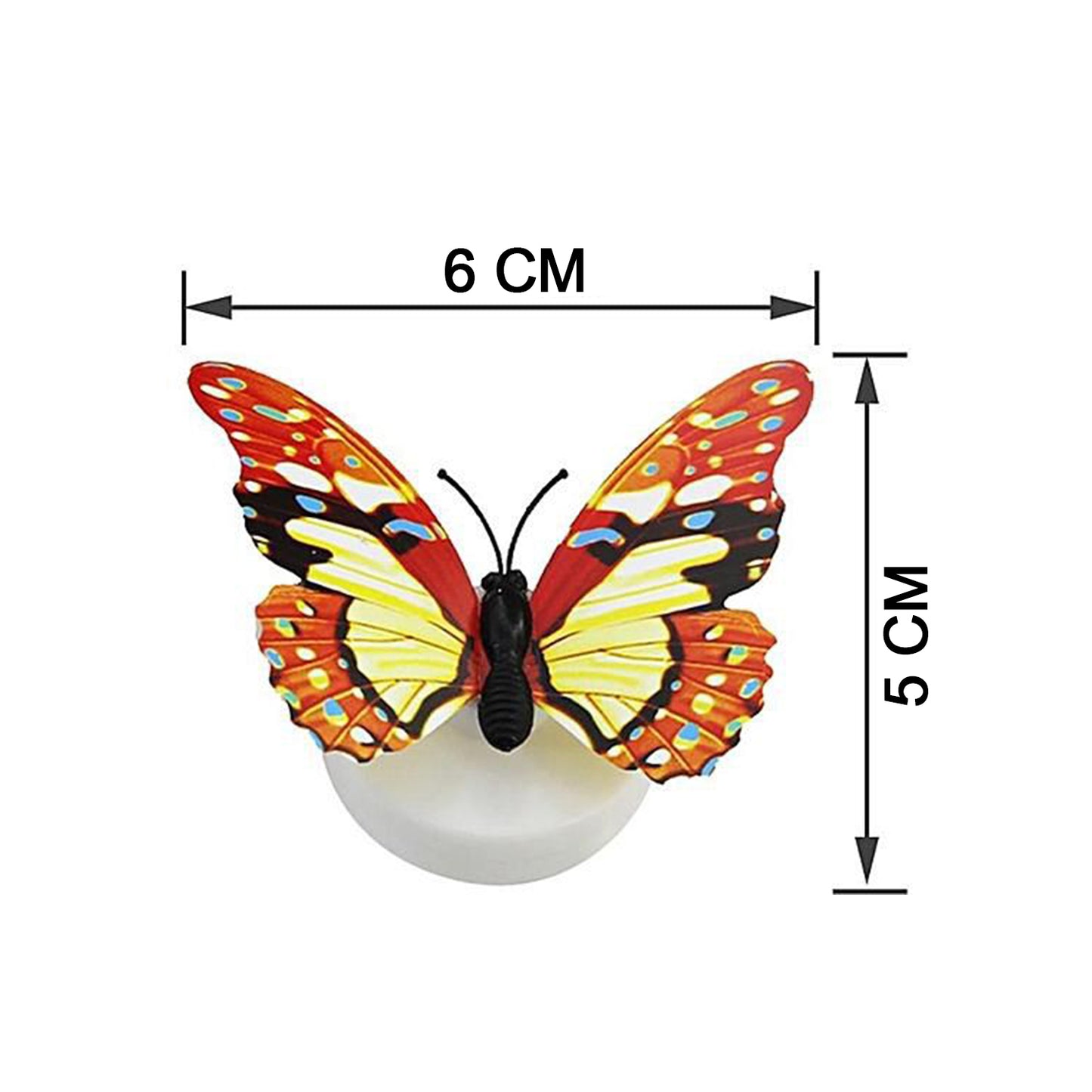 6278 The Butterfly 3d Night Lamp Comes With 3d Illusion Design Suitable For Drawing Room Lobby. - Springkart 