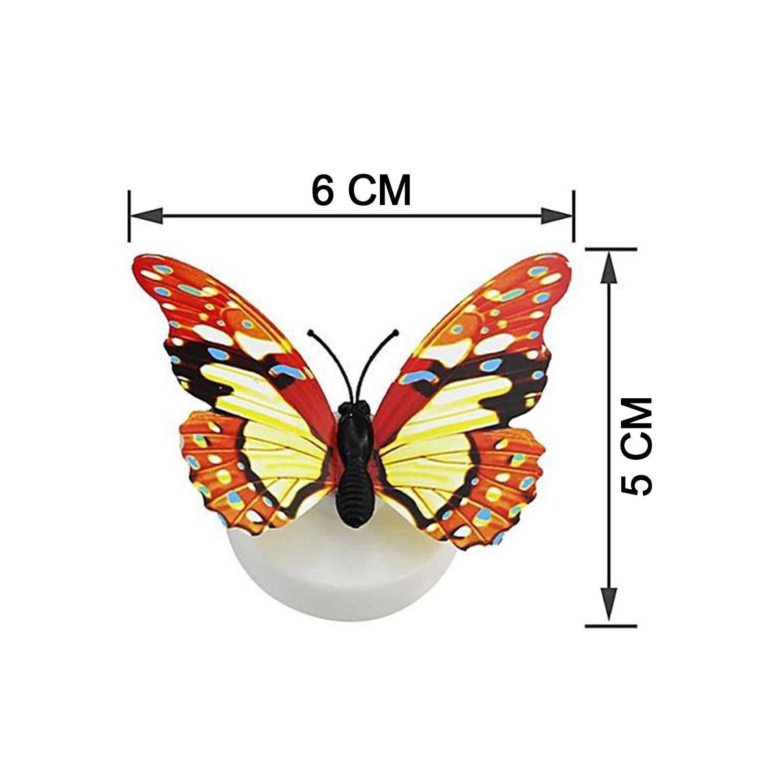 6278 The Butterfly 3d Night Lamp Comes With 3d Illusion Design Suitable For Drawing Room Lobby. - Springkart 