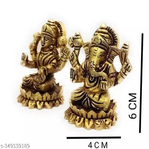 Brass Kamal Ganesh Laxmi 400 gm