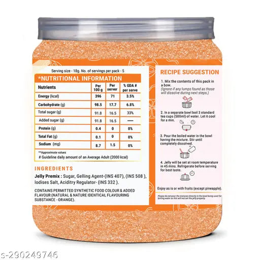 Brew Lab Orange Flavor Jelly Crystal Mix - No Gelatin 250 g