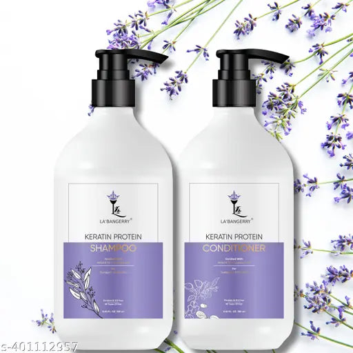 LA’BANGERRY Keratin Protein Shampoo(250ml) & Conditioner(250ml) For Hair Growth,Keratin Oil for Straightener,adivasi oil,Shinier Hair,hair conditioner,for Stronger Hair,Hair Fall smooth and silky hair,Moisturising,Hair Growth,Anti-Hair Fall,hair condition