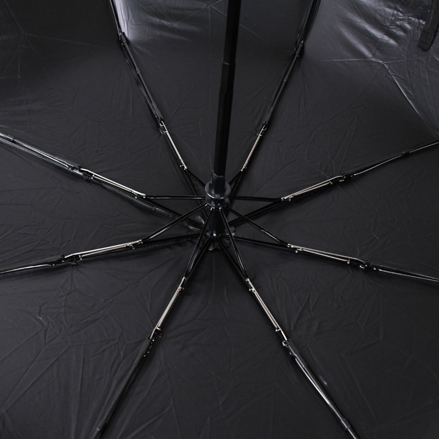 12744 2 Fold Manual Open Umbrella Windproof Sunproof Rainproof With Sturdy Steel Shaft Wrist Straps Easy To Hold Carry Umbrella For Women Men Kids - Springkart 