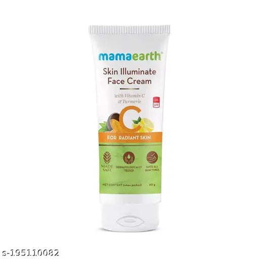 Mamaearth Skin Illuminate Face Cream, for skin brightening, with Vitamin C and Turmeric for Radiant Skin – 80 g