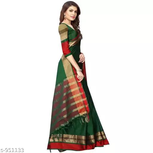 Stunning Cotton Printed Saree - Springkart 