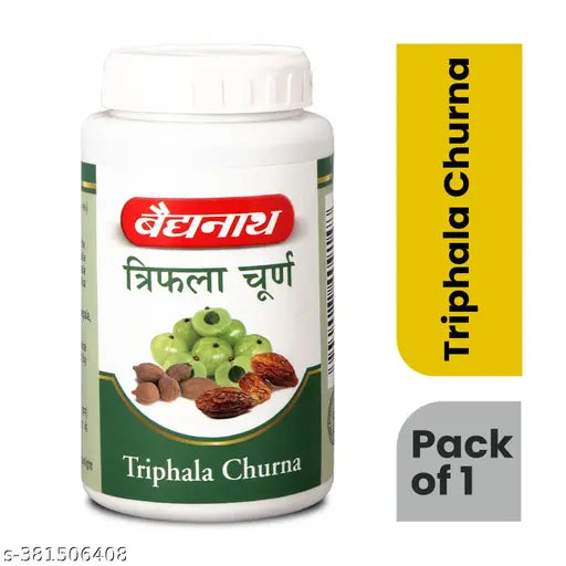 Baidyanath Triphala Churna 400g , Improves Bowel Movement & Indigestion, Constipation and Digestive Disorders - Springkart 