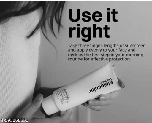 Molecular Company Sunscreen - SPF 50 PA++++ 5% Niacinamide |Clinically tested in USA | Men & women | no grease/white cast (50 g)