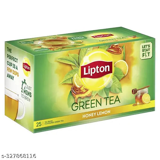 Honey Lemon Green Tea Bags, 2 x 25 Pieces