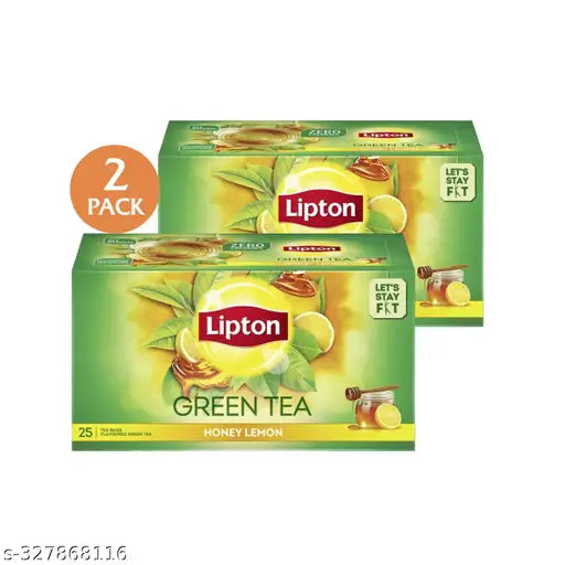 Honey Lemon Green Tea Bags, 2 x 25 Pieces