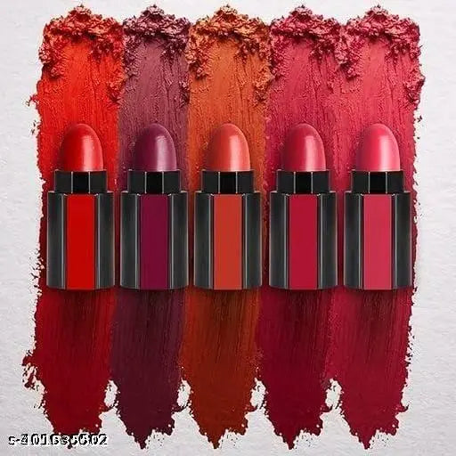 Combo of 5in1 red lipstick with 3in1 eyeliner mascara &36h eyeliner &kajal - Springkart 