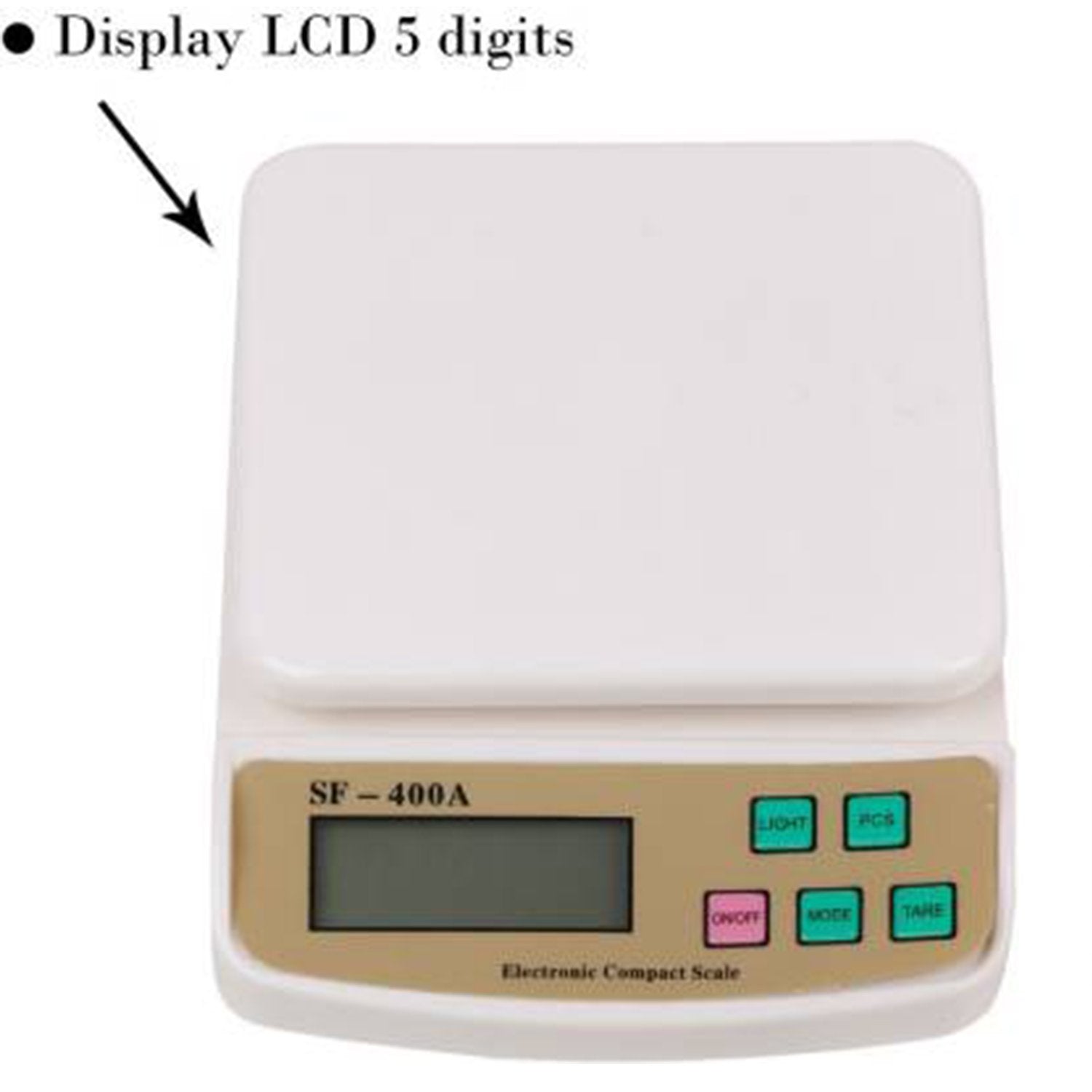1610 Digital Multi-purpose Kitchen Weighing Scale (Sf400a) - Springkart 