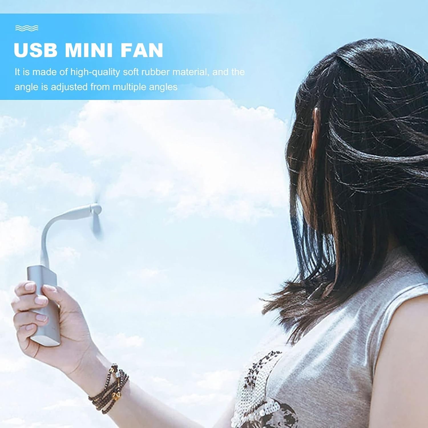 Apple Usb Mini Fan Flexible Usb Fan (1 Pc) - Springkart 