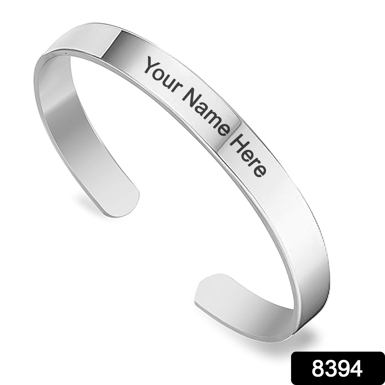Customized Personalized Stylish Kada Bracelet (1 Pc Silver) - Springkart 