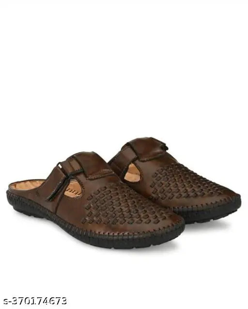 Martin Scott Italian fashion Stylish Sandal for Mens-Brown