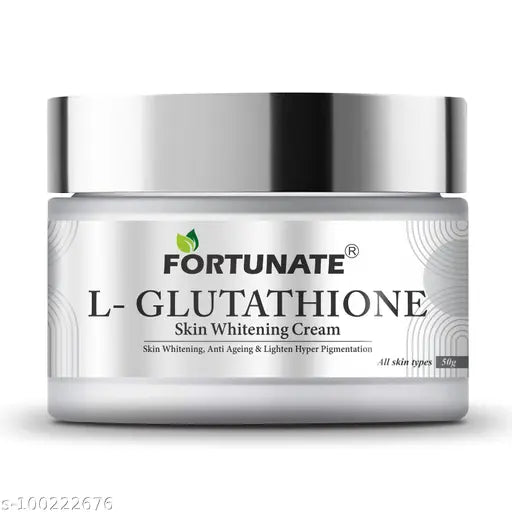 FORTUNATE L- Glutathione Face Cream for Skin Whitening, Brightening & Anti Ageing (50 g) - Springkart 