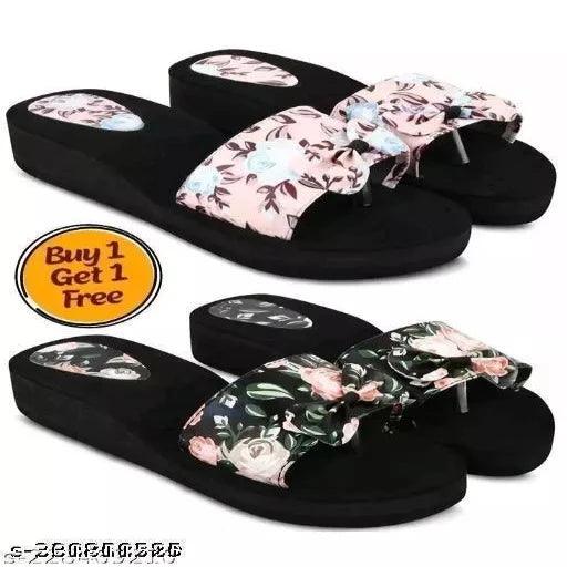 PACK OF 2 Unique fashionable Women's daily Use Stylish flipflop - Springkart 