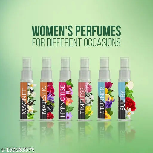 NEUD Luxury Eau De Perfume Gift Set 6 x 10 ml for Women |Eau De Parfums Fruity, Rosemary, Floral, Sandalwood, Lavender, Jasmine Scent | Long Lasting Fragrance EDP Set-Pack of 1 - Springkart 