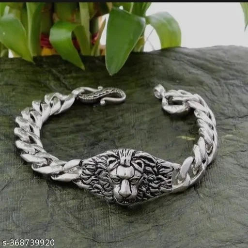 Silver Lion Bracelet