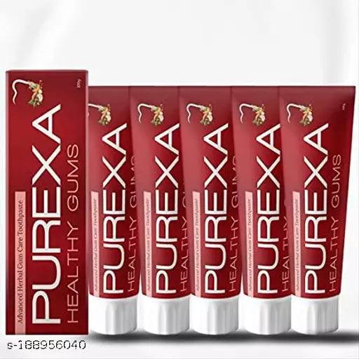 Purexa Heathy Gums Toothpaste for Bleeding gums and Daily Protection Against Gum Problems (Pack Of 5) - Springkart 