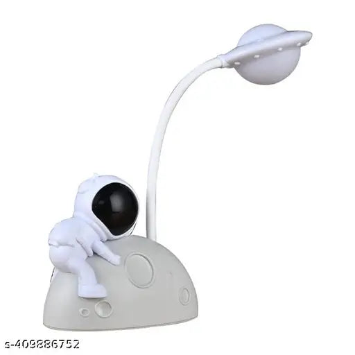 Cool White Astronaut Moon Night Lamp USB Rechargeable Spaceman LED Desk Light