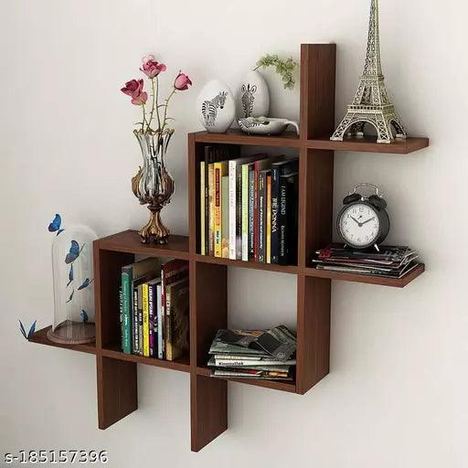 Kitchen Rack ,Wooden Bathroom Shelf, Multipurpose Rack Stand ,Corkscrew/Wooden Wall Kitchen Rack Wall Mounted Racks, Organizer, Shelf for Kitchen Storage Boxes - Springkart 