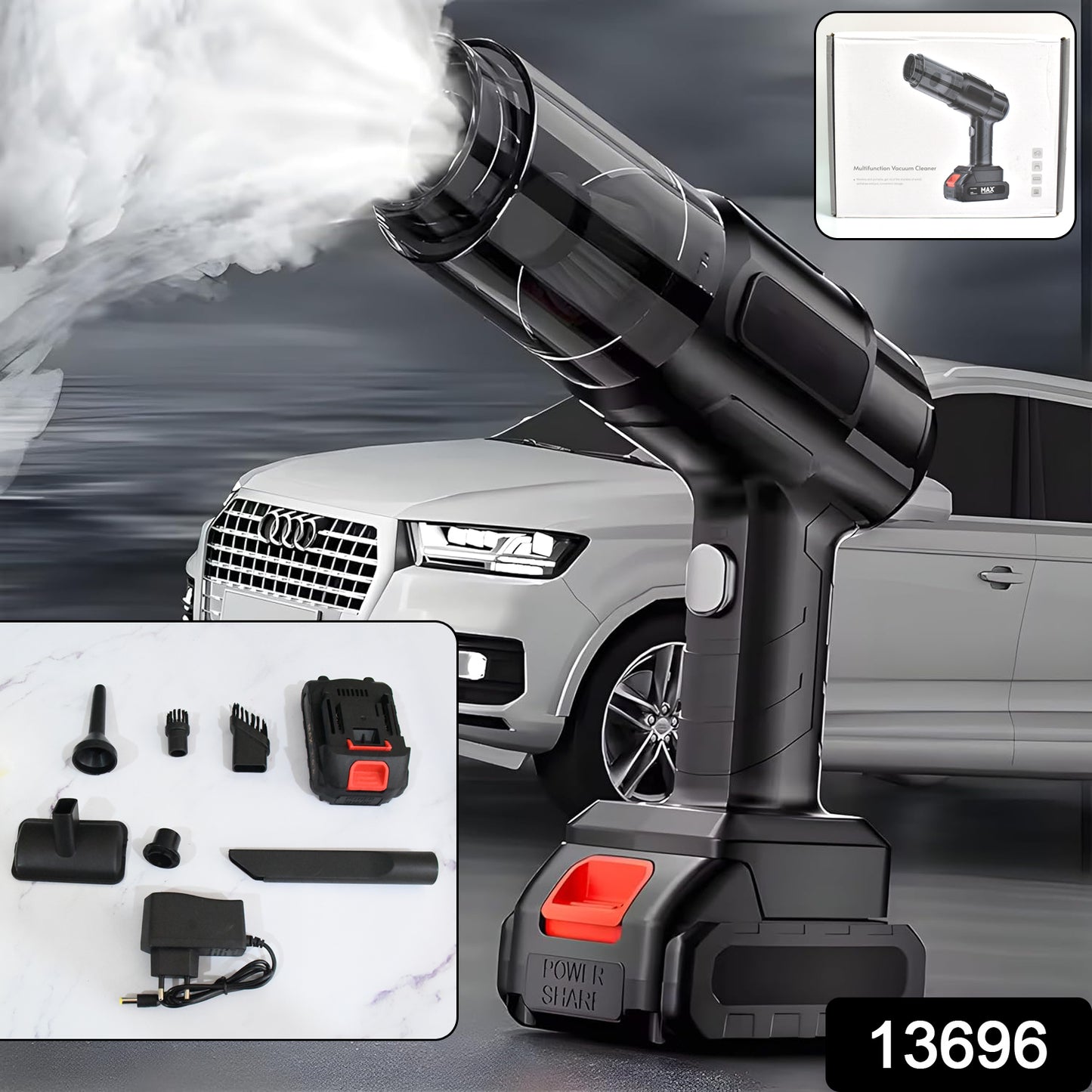 Multifunction 240v Wireless Handheld Vacuum Cleaner (1 Set) - Springkart 