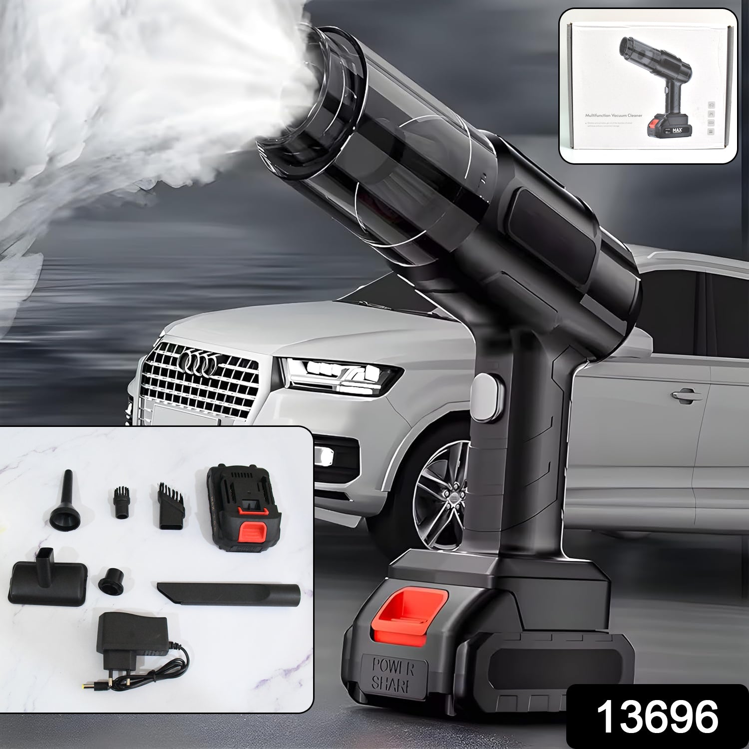 Multifunction 240v Wireless Handheld Vacuum Cleaner (1 Set) - Springkart 