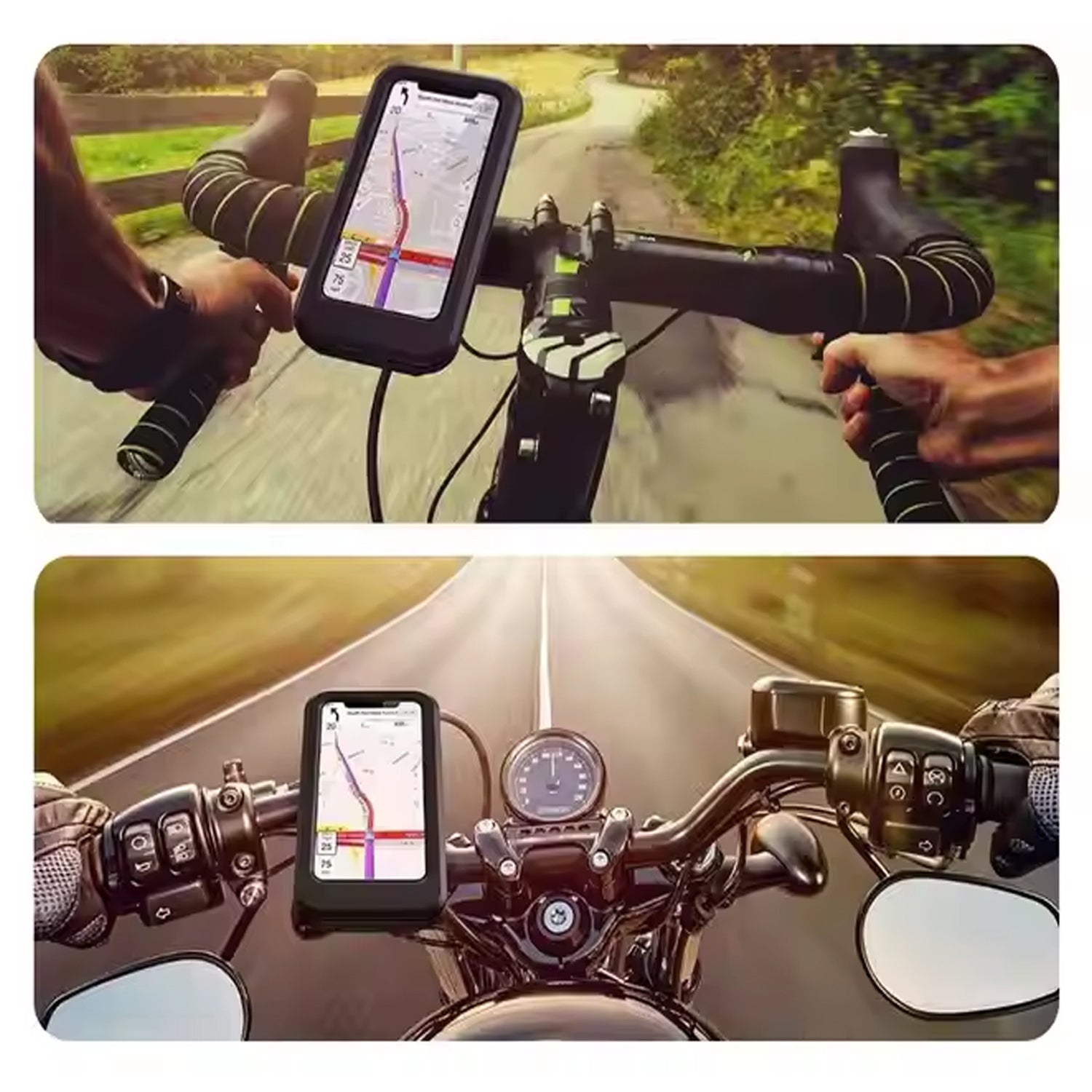 360 Rotation Bike Phone Mount Waterproof Cell Phone Holder (1 Pc) - Springkart 