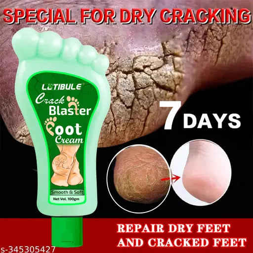 Crack Blaster Repair - Cracked Skin, Heel, Finger Healing Balm and Crack Blaster Dry Skin and Body Cream (100gm) - Springkart 