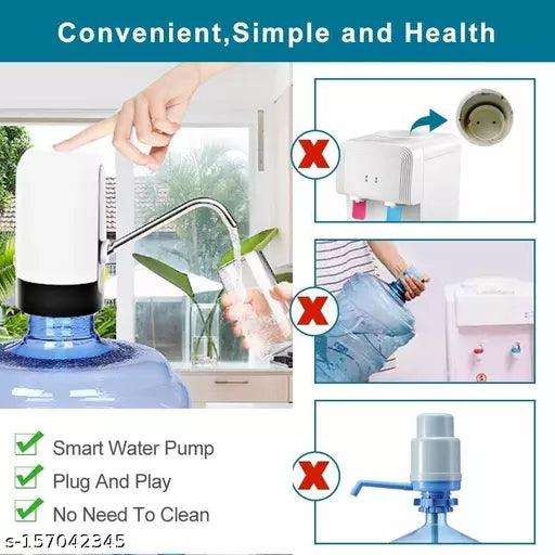 KTS Automatic Wireless Water Can Dispenser Pump for 20 Litre Bottle Can, with silicone pipe. Water Dispenser Pump - Springkart 