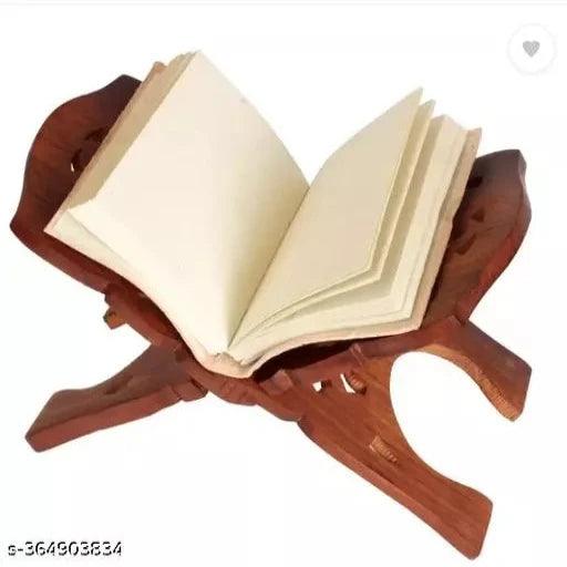 Book Holder Wooden Brown Rehal (12Inch Length )