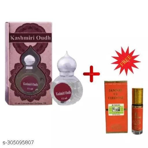 KASHMIRI OUDH Glass bottel attar 15ML & Jannat UL Firdose 6ML (FREE) 100% Original