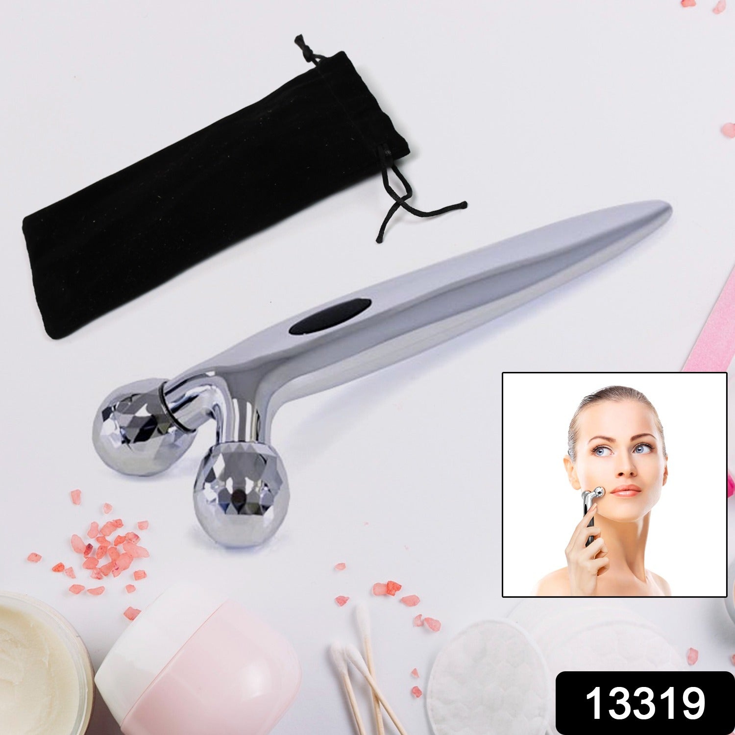 Manual Roller Face Skin Wrinkle Remover Massager (1 Pc) - Springkart 