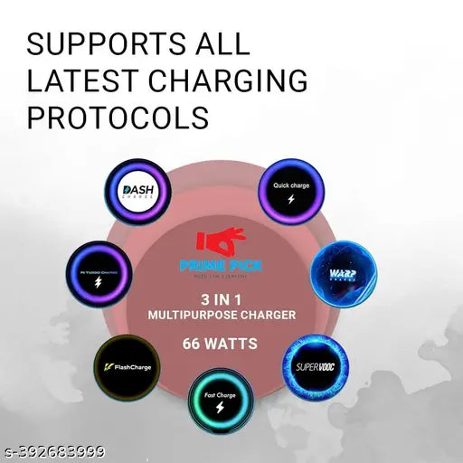 Multi Retractable 2.4A Fast Charger with Phone Holder