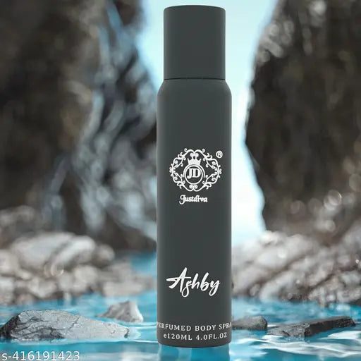 Just Diva Long Lasting No Gas Deodorants Combo Pack for Men And Women - Rock & Ashby Body Spray (Pack of 2, 120ml Each)