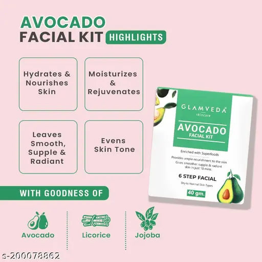 Watermelon & Collagen Facial kit & Avocado Superfood facial kit & Glycolic acid & Salicylic facial kit