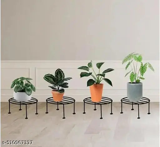 Max Plus Plant stand/ pot stand/ gamla stand/ powder coated/ rust free/ Corrosion Resistant/ For Indoor- Outdoor, Balcony, Terrace, Garden Etc. Pack of 10 (RN-10)