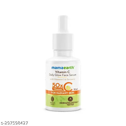Mamaearth Vitamin C Daily Glow Face Serum With Vitamin C & Turmeric for Radiant Skin - 10 ml