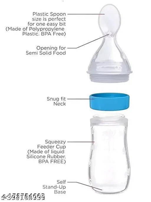 Fresh Food Feeder Bottle + Food Dispensing Spoon (Pack of 2)